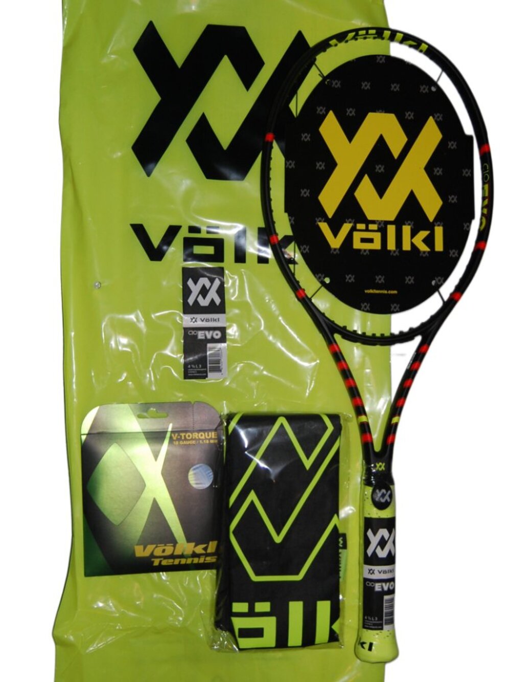 VOLKL C10 EVO Tennis Racquet Grip Size 4 3/8 + Set Of Strings - NEW